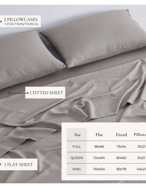 Load image into Gallery viewer, TENCEL™ Lyocell &amp; Linen Blend Sheet Set - Magdalena Collection
