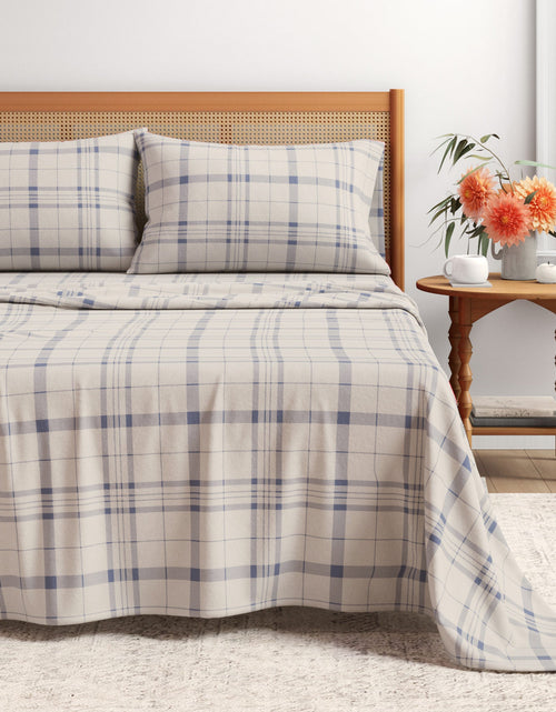 Load image into Gallery viewer, Turkish Cotton Flannel Sheet Set - Plaid &amp; Stripe Collection
