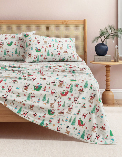 Load image into Gallery viewer, Turkish Cotton Christmas Flannel Sheet - Whittaker Collection
