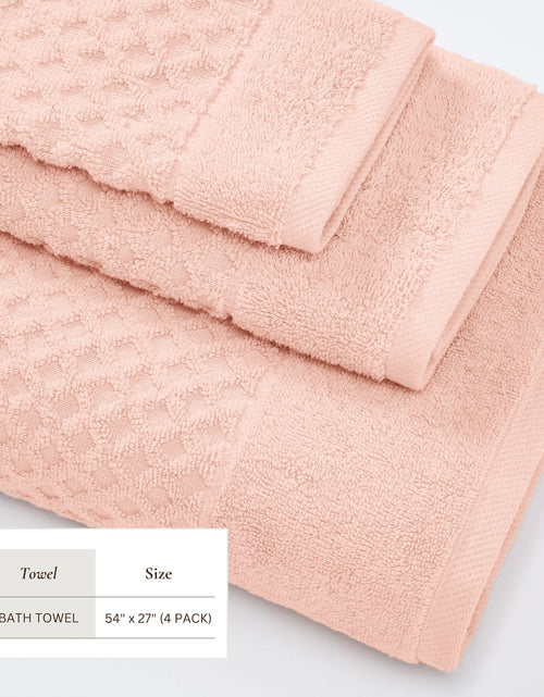 Load image into Gallery viewer, Cotton Diamond Waffle Weave Bath Towel Set - Grayson Collection
