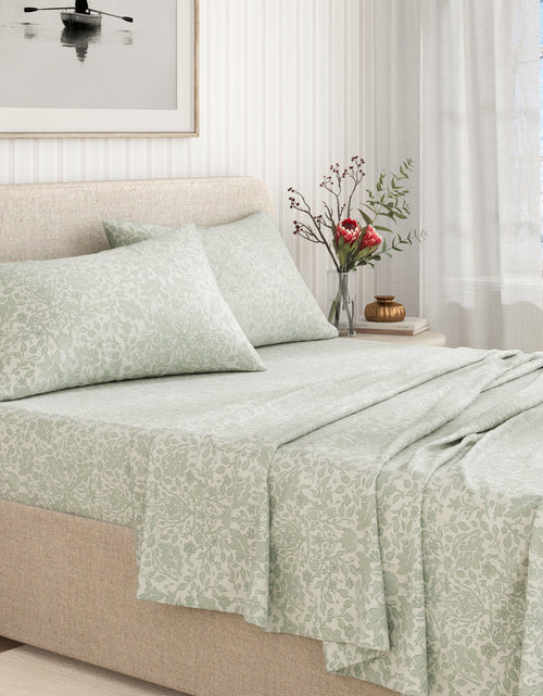 Load image into Gallery viewer, Turkish Cotton Flannel Sheet Set - Winter Floral Collection
