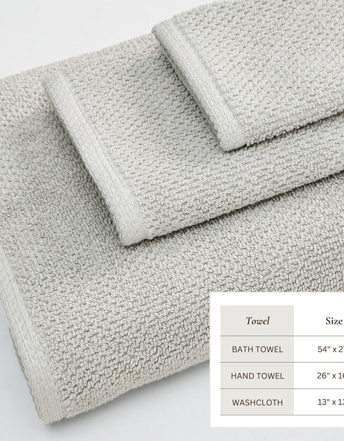 Load image into Gallery viewer, Cotton Textured Bath Towel Set - Acacia Collection

