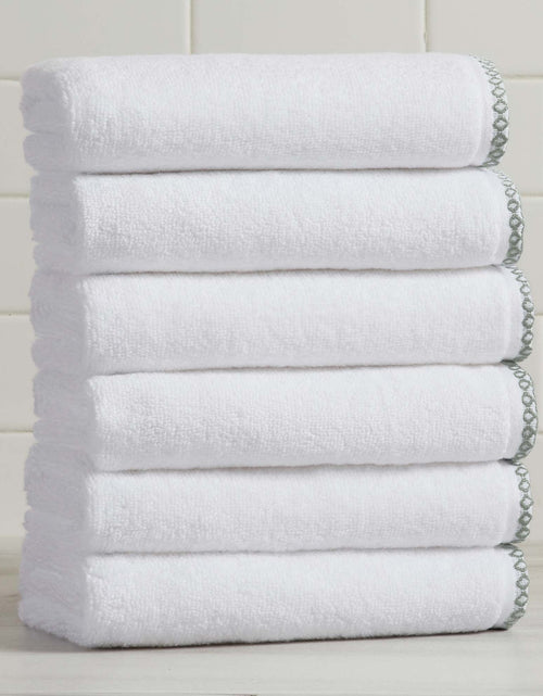 Load image into Gallery viewer, Cotton Border-Stitched 6-Piece Towel Set - Valery Collection

