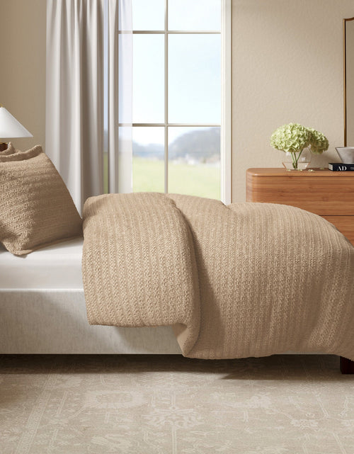 Load image into Gallery viewer, 100% Cotton Honeycomb Waffle Duvet Set - Mattea Collection
