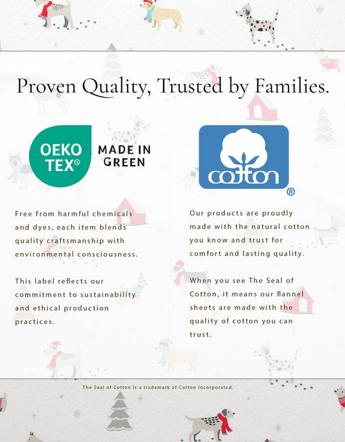 Load image into Gallery viewer, Turkish Cotton Christmas Flannel Sheet Set - Whittaker Collection
