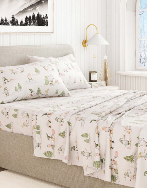 Load image into Gallery viewer, Turkish Cotton Flannel Sheet Set - Elevated Holiday Collection
