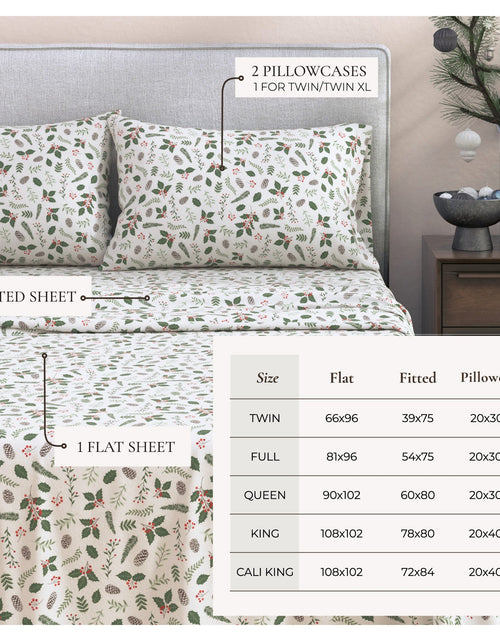 Load image into Gallery viewer, Turkish Cotton Christmas Flannel Sheet Set - Whittaker Collection
