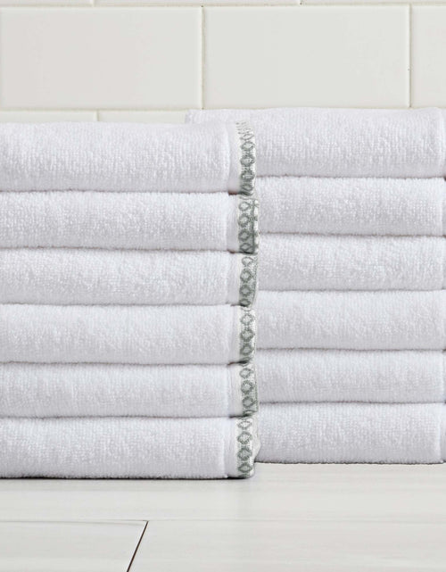 Load image into Gallery viewer, Cotton Border-Stitched 6-Piece Towel Set - Valery Collection
