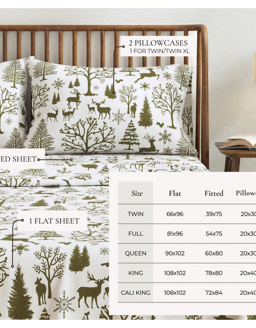 Load image into Gallery viewer, Turkish Cotton Flannel Sheet - Lakeview Collection
