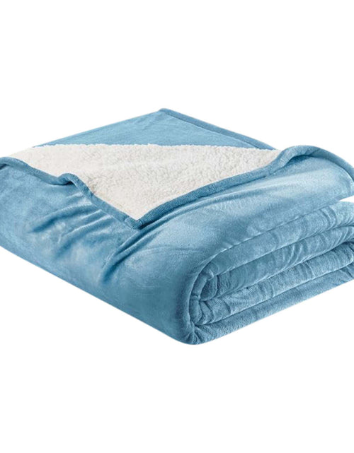Load image into Gallery viewer, Velvet Plush Sherpa Bed Blanket - Sherpa Fleece Collection
