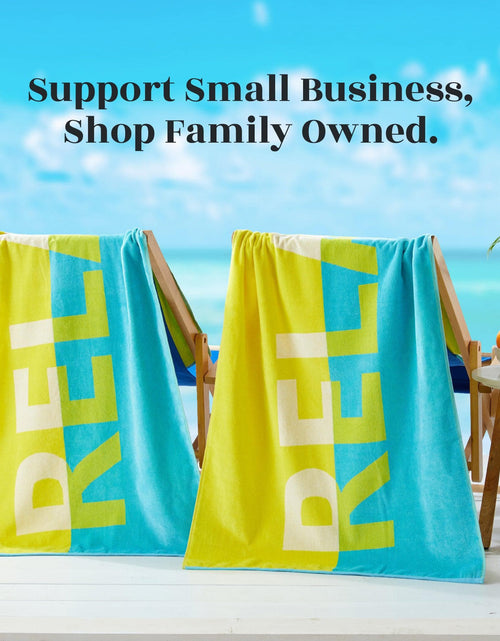 Load image into Gallery viewer, 2 Pack Vibrant Beach Towels - Boca Collection
