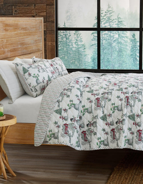 Load image into Gallery viewer, Holiday Printed Quilt - Alfie Collection
