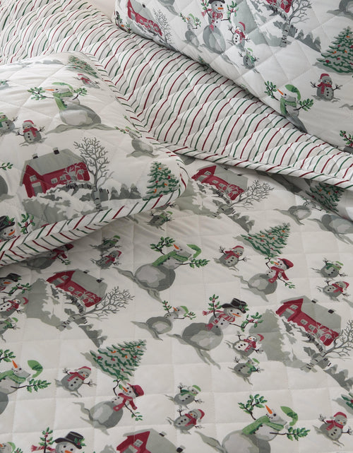 Load image into Gallery viewer, Holiday Printed Quilt - Alfie Collection
