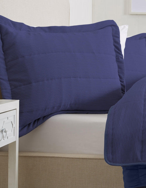Load image into Gallery viewer, Textured Striped Quilt Set - Ellie Collection
