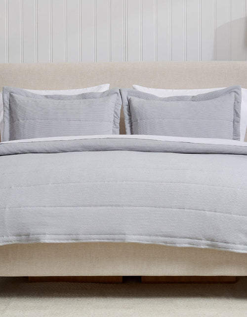 Load image into Gallery viewer, Textured Striped Quilt Set - Ellie Collection
