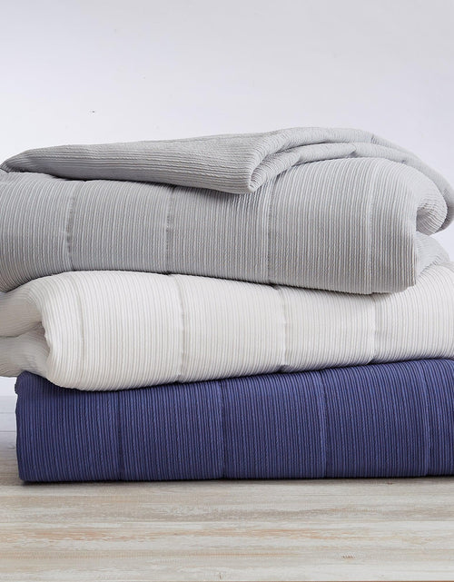 Load image into Gallery viewer, Textured Striped Quilt Set - Ellie Collection
