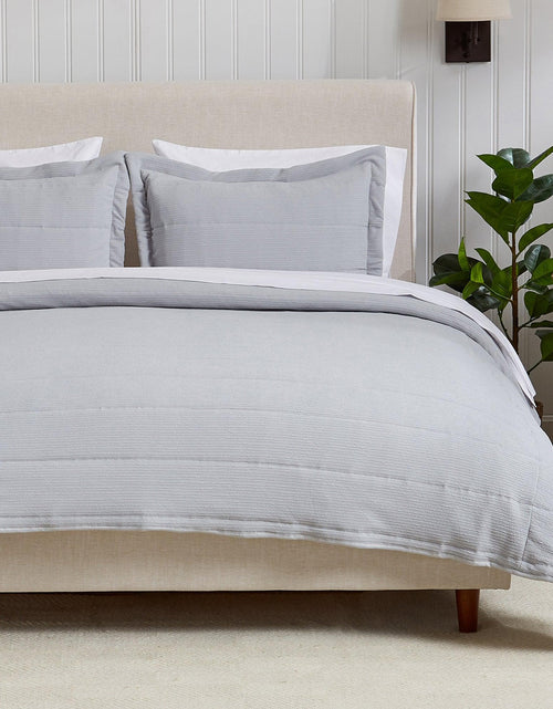 Load image into Gallery viewer, Textured Striped Quilt Set - Ellie Collection
