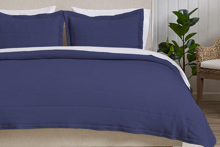 Textured Striped Quilt Set - Ellie Collection