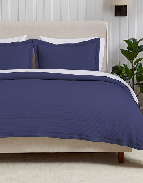 Load image into Gallery viewer, Textured Striped Quilt Set - Ellie Collection
