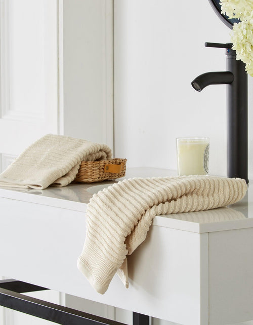 Load image into Gallery viewer, 4 Pack Ribbed Hand Towels - Rori Collection
