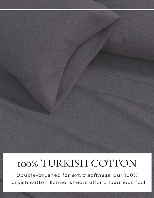 Load image into Gallery viewer, Heathered Solid Cotton Blend Flannel Sheet Set - Anders Collection
