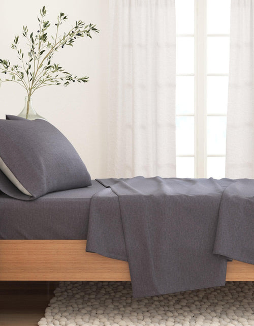 Load image into Gallery viewer, Heathered Solid Cotton Blend Flannel Sheet Set - Anders Collection
