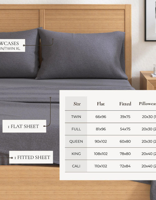 Load image into Gallery viewer, Heathered Solid Cotton Blend Flannel Sheet Set - Anders Collection
