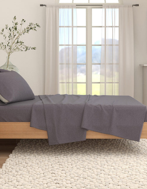 Load image into Gallery viewer, Heathered Solid Cotton Blend Flannel Sheet Set - Anders Collection
