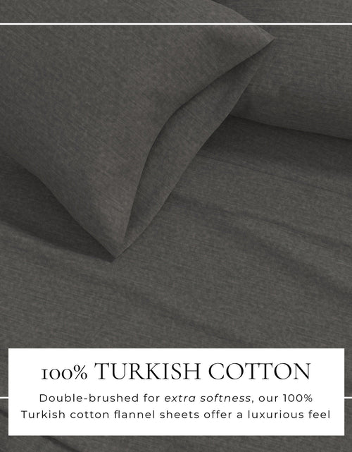 Load image into Gallery viewer, Heathered Solid Cotton Blend Flannel Sheet Set - Anders Collection
