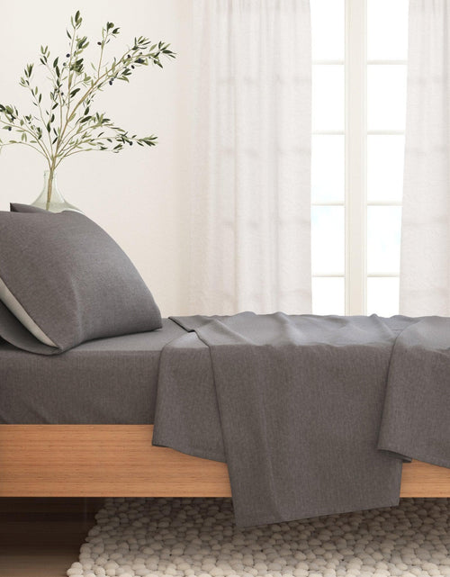 Load image into Gallery viewer, Heathered Solid Cotton Blend Flannel Sheet Set - Anders Collection
