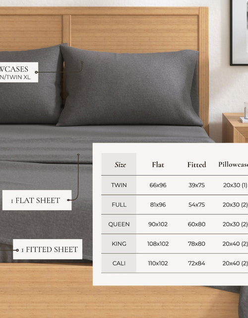 Load image into Gallery viewer, Heathered Solid Cotton Blend Flannel Sheet Set - Anders Collection
