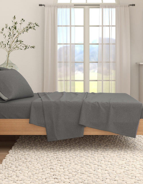 Load image into Gallery viewer, Heathered Solid Cotton Blend Flannel Sheet Set - Anders Collection

