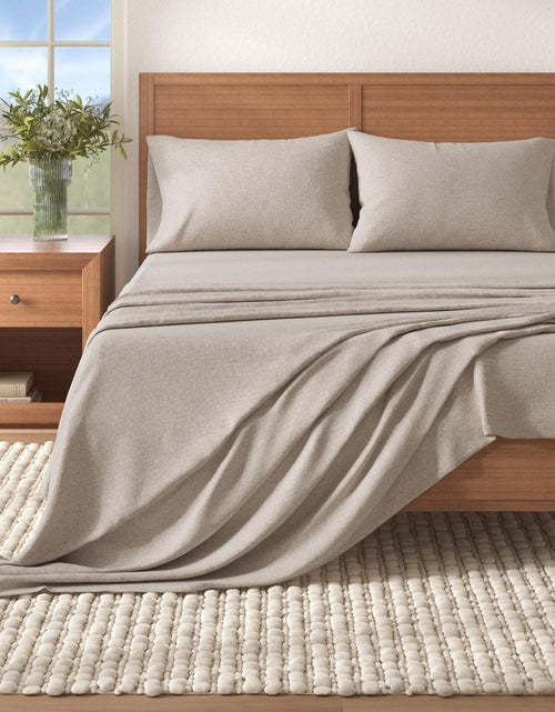 Load image into Gallery viewer, Heathered Solid Cotton Blend Flannel Sheet Set - Anders Collection
