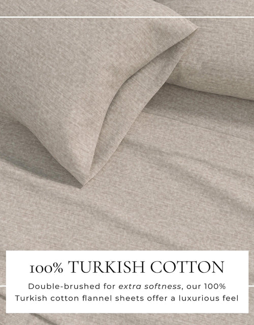 Load image into Gallery viewer, Heathered Solid Cotton Blend Flannel Sheet Set - Anders Collection
