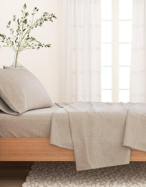 Load image into Gallery viewer, Heathered Solid Cotton Blend Flannel Sheet Set - Anders Collection

