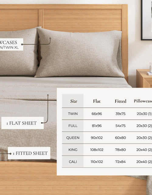 Load image into Gallery viewer, Heathered Solid Cotton Blend Flannel Sheet Set - Anders Collection
