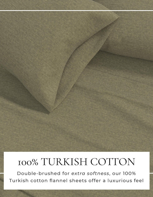 Load image into Gallery viewer, Heathered Solid Cotton Blend Flannel Sheet Set - Anders Collection
