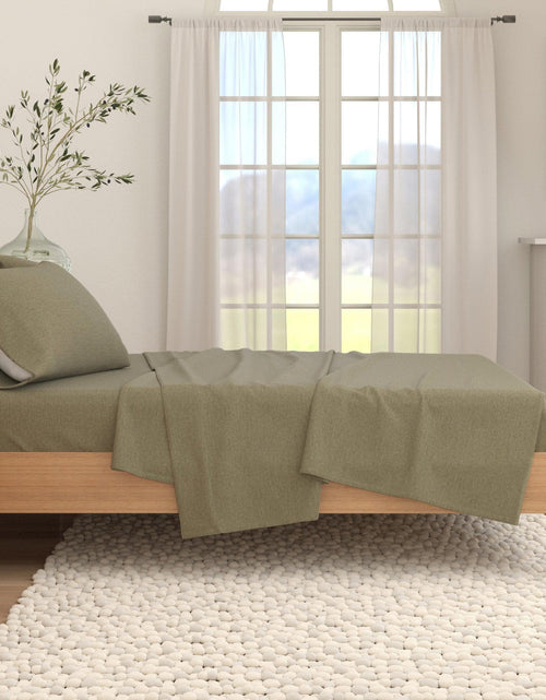 Load image into Gallery viewer, Heathered Solid Cotton Blend Flannel Sheet Set - Anders Collection
