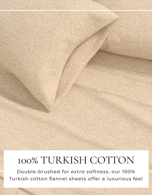 Load image into Gallery viewer, Heathered Solid Cotton Blend Flannel Sheet Set - Anders Collection
