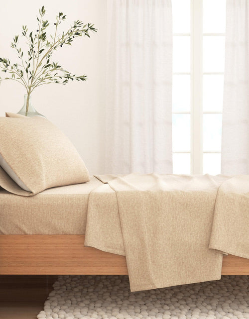 Load image into Gallery viewer, Heathered Solid Cotton Blend Flannel Sheet Set - Anders Collection
