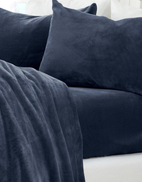 Load image into Gallery viewer, Solid Jewel-Toned Plush Sheet - Velvet Luxe Collection
