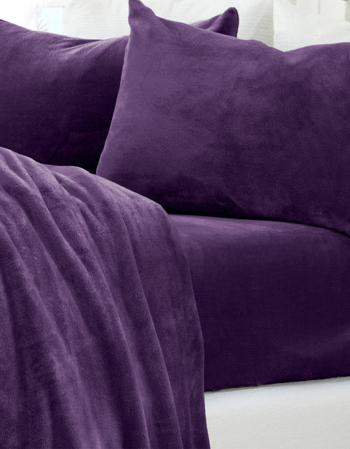 Load image into Gallery viewer, Solid Jewel-Toned Plush Sheet - Velvet Luxe Collection
