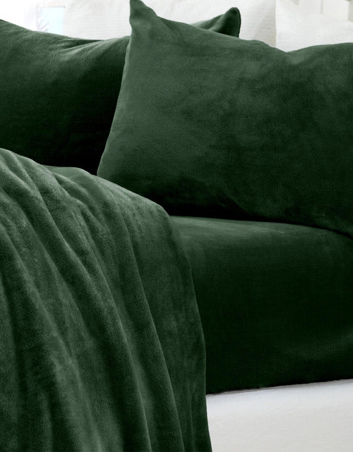 Load image into Gallery viewer, Solid Jewel-Toned Plush Sheet - Velvet Luxe Collection
