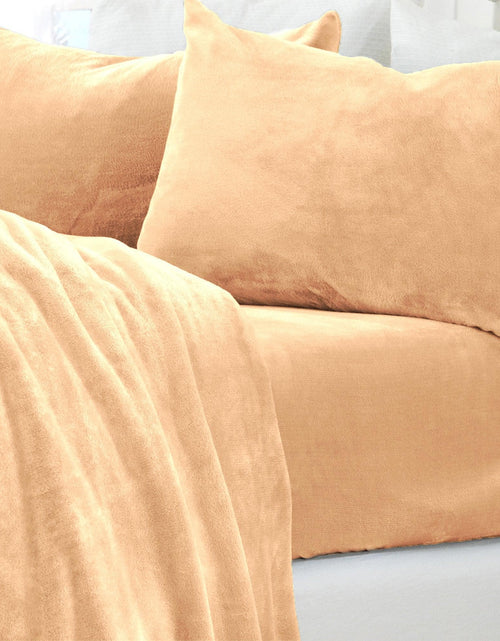 Load image into Gallery viewer, Solid Jewel-Toned Plush Sheet - Velvet Luxe Collection
