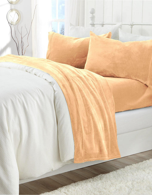 Load image into Gallery viewer, Solid Jewel-Toned Plush Sheet - Velvet Luxe Collection
