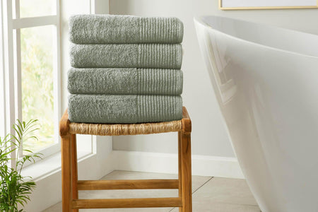 4 Pack Cotton Bath Towels - Kasper Collection