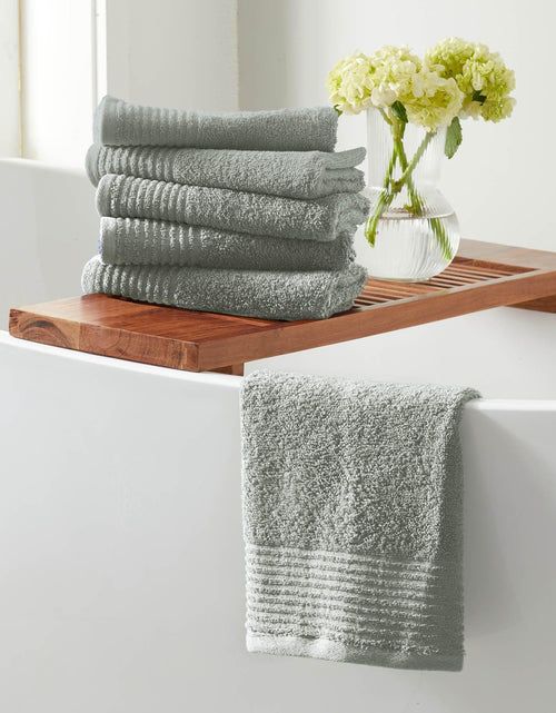 Load image into Gallery viewer, 6 Pack Cotton Hand Towels - Kasper Collection
