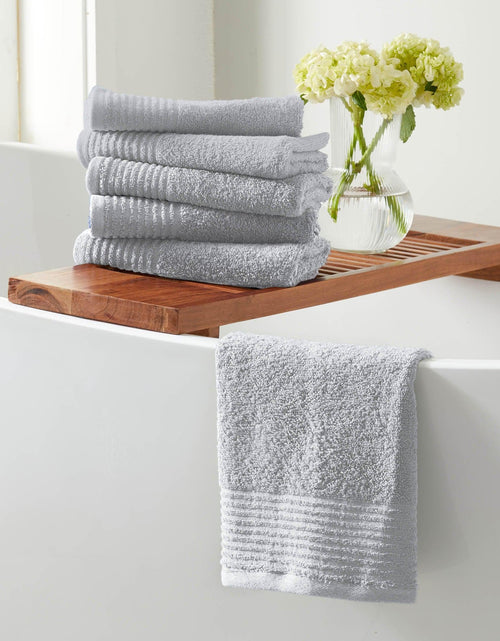Load image into Gallery viewer, 6 Pack Cotton Hand Towels - Kasper Collection
