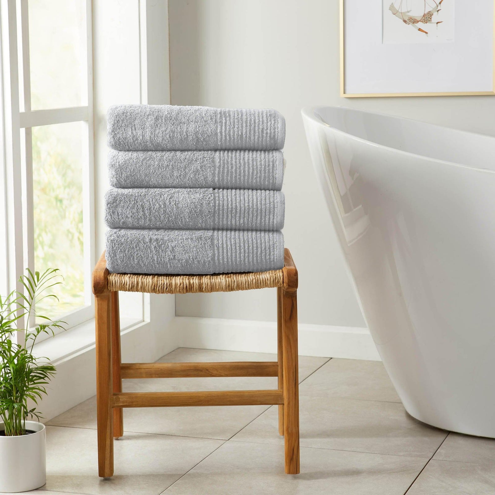6 Pack Cotton Hand Towels - Kasper Collection