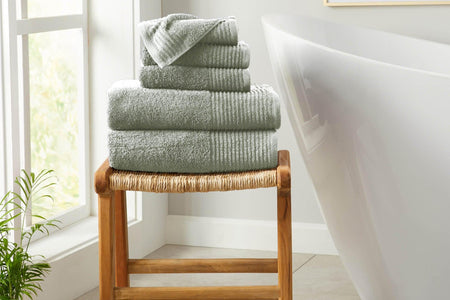6 Piece Set Cotton Bath Towels - Kasper Collection